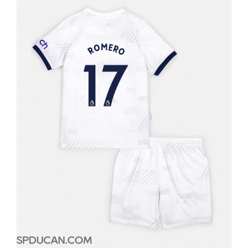 Dječji Nogometni Dres Tottenham Hotspur Cristian Romero #17 Domaci 2023-24 Kratak Rukav (+ Kratke hlače)